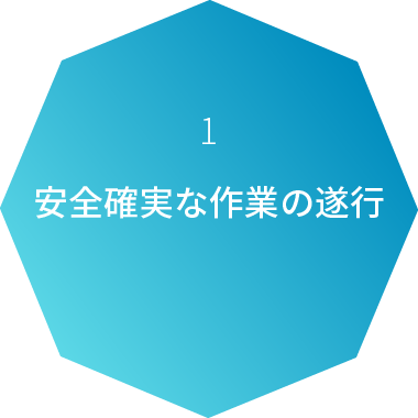 1 安全確実な作業の遂行